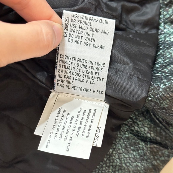 Guess Faux Snakeskin Jacket Vintage 90's Size S - Picture 8 of 9